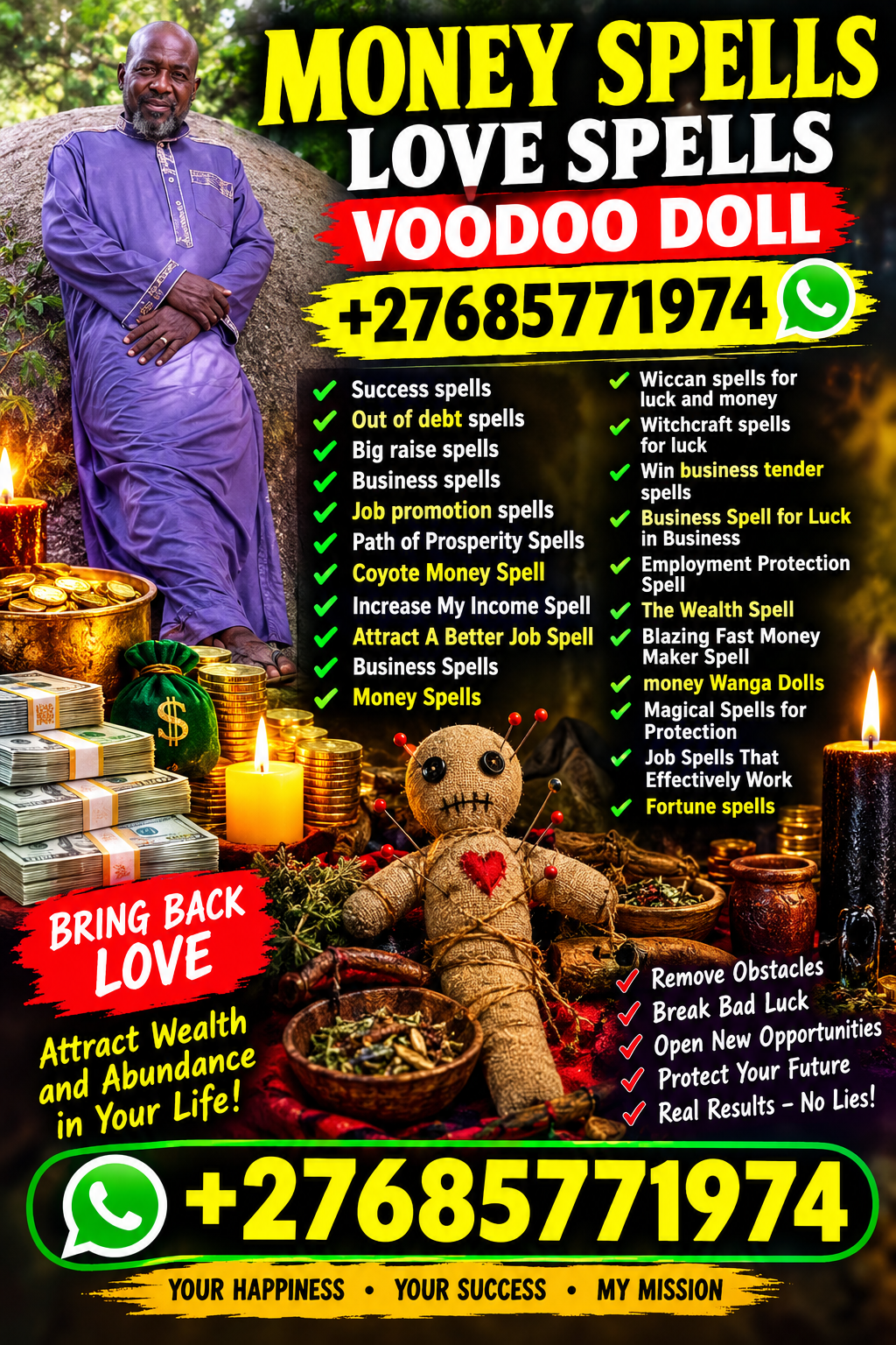 LOST LOVE SPELL TRADITIONAL HEALER MONEY SPELL +27685771974