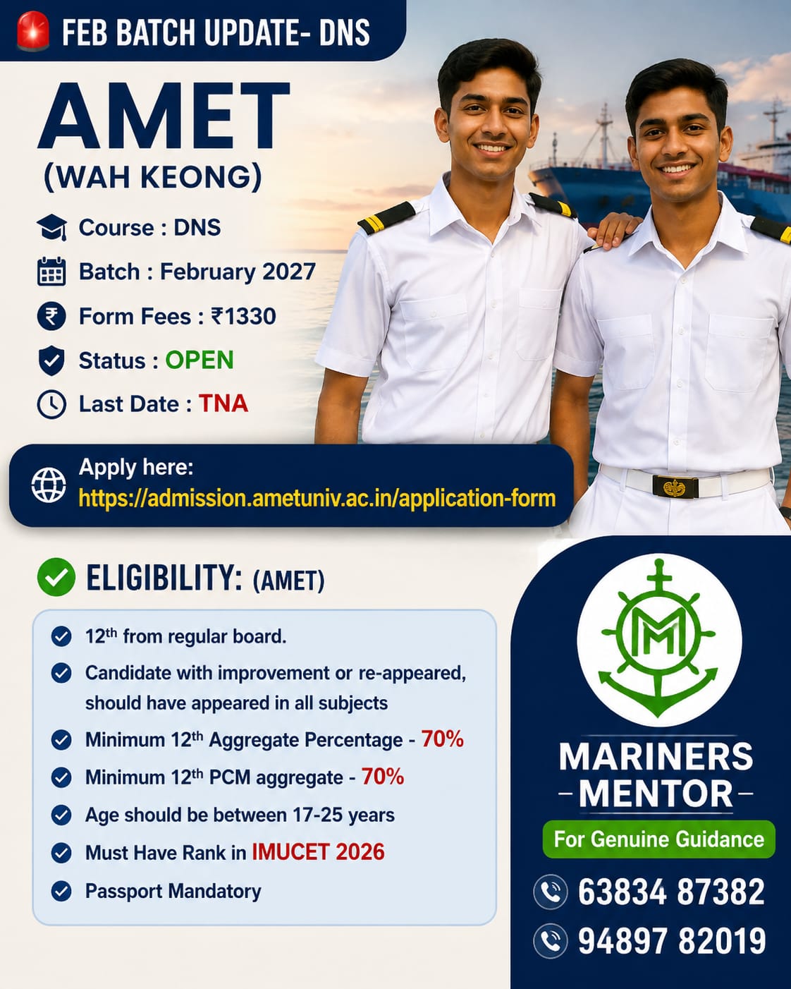 AMET - DNS Application Open Now