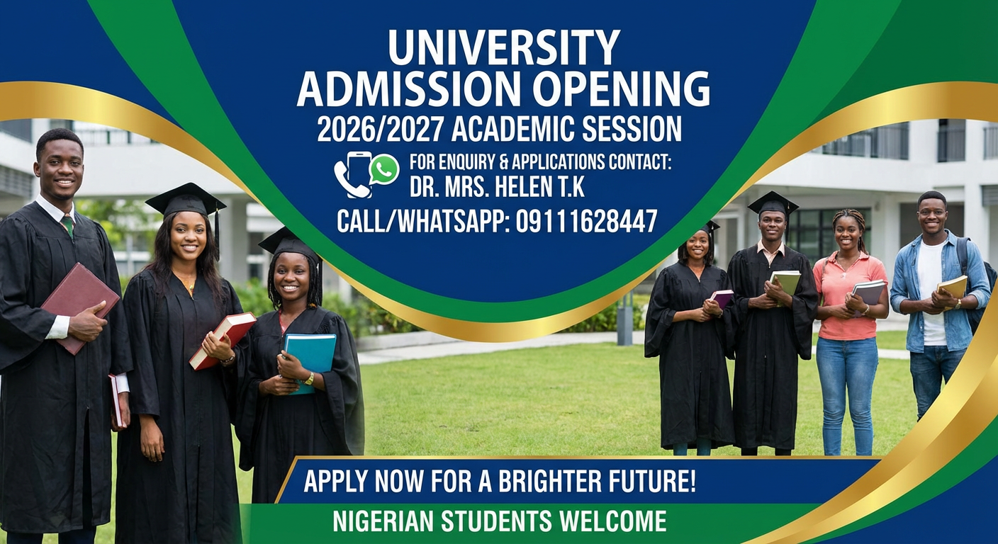 Caleb University, Lagos (2026)(2027) Academic Session (09125210477) (Application Form)Undergraduate Admission Form/Scree