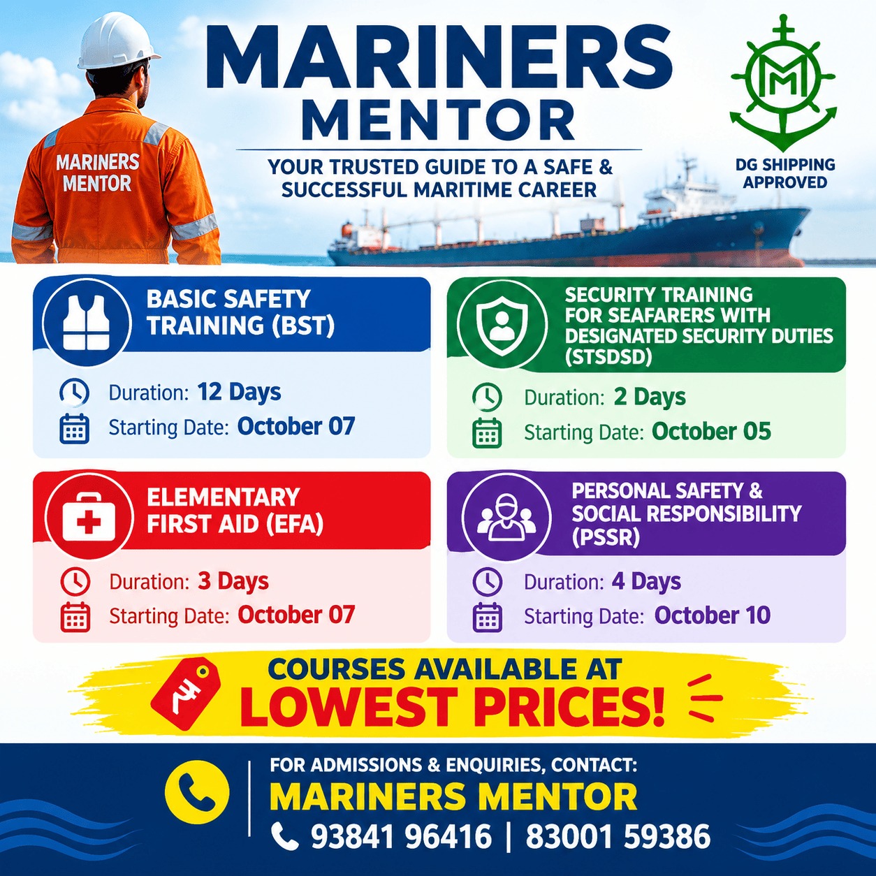 MARINERS MENTOR - TRUSTED GUIDENCE - Marine Service in Thoothukudi