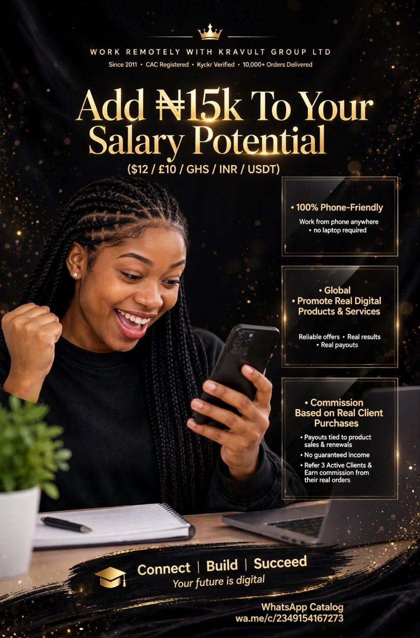 Earn a Steady Monthly Income From Your Phone  Kravult Group Ltd (Est. 2011) - Digital Marketing Courses in Lagos