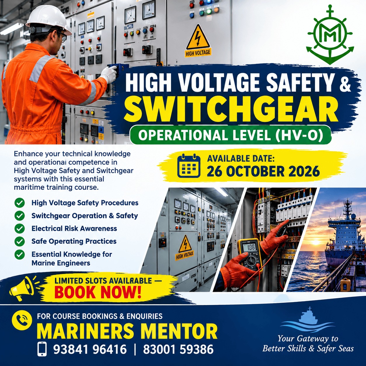High Voltage Safety & Switchgear - Marine Service in Thoothukudi
