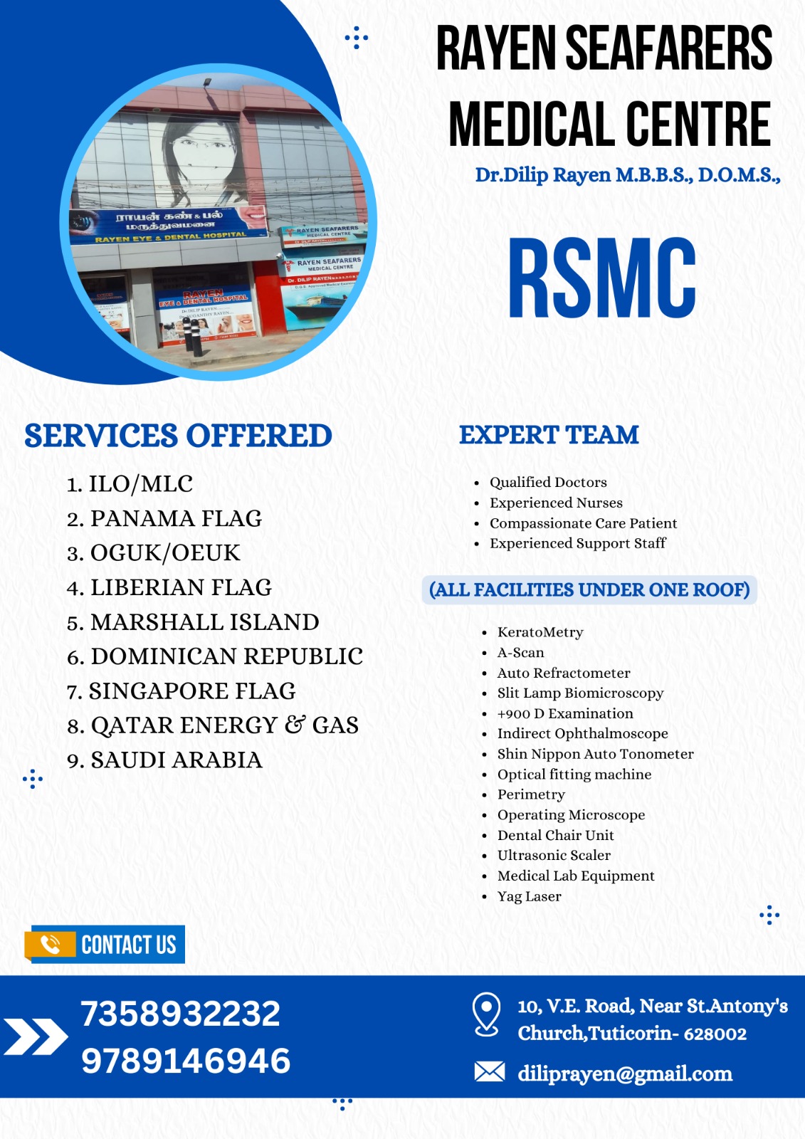 SINGAPORE FLAG MEDICAL-Rayen Seafarers Medical Centre