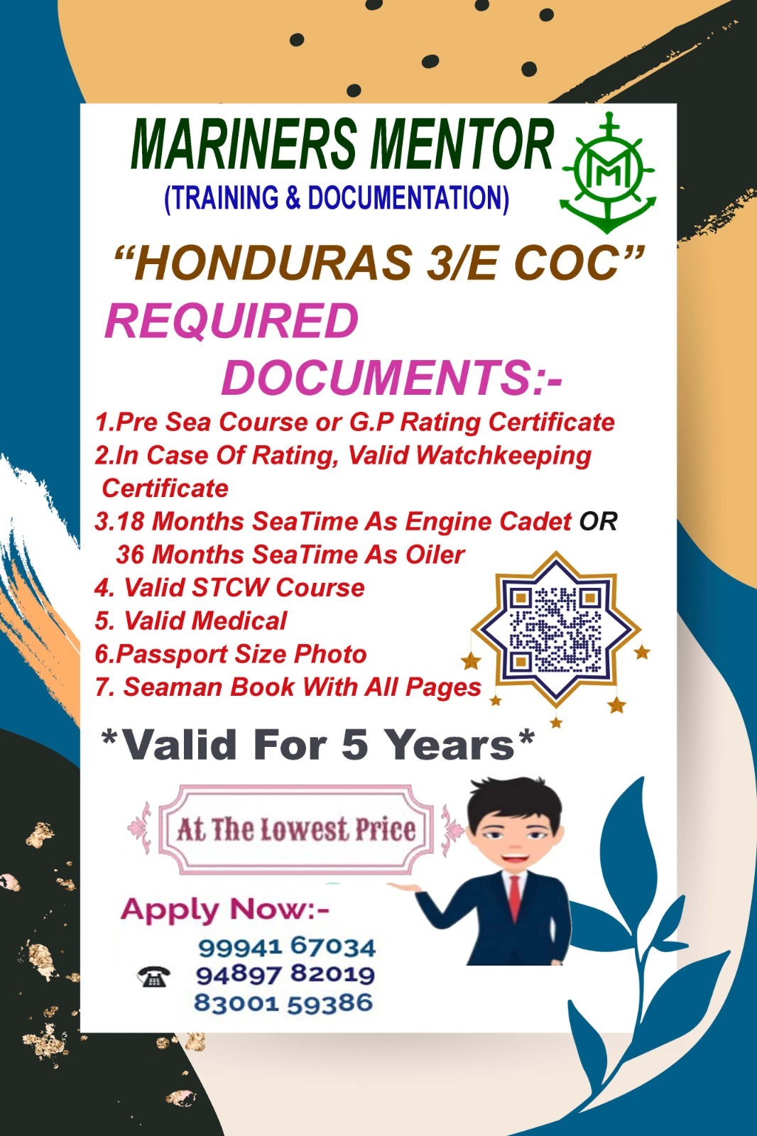 Honduras 3/E COC - Mariners Mentor