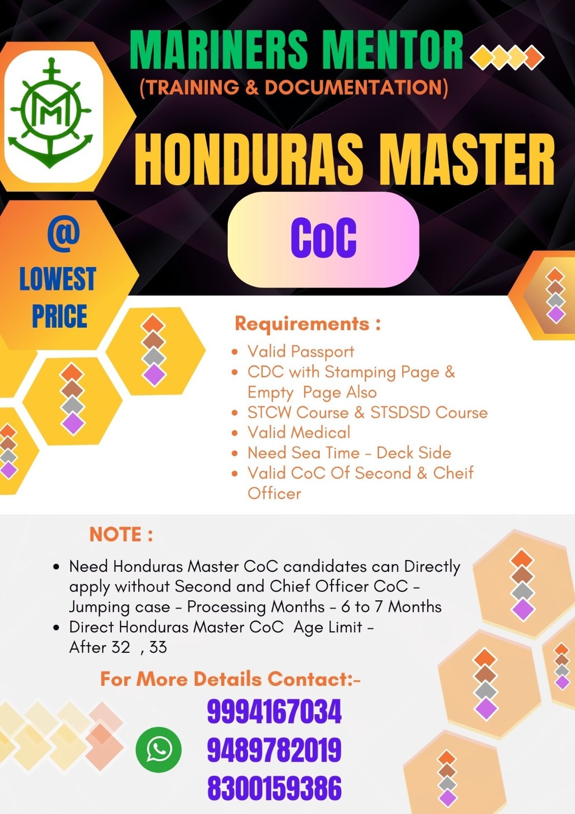 Honduras Master COC