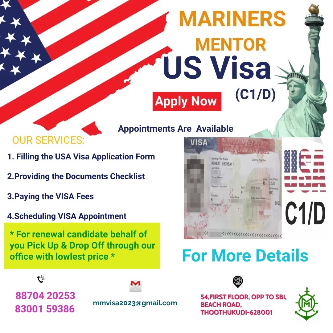 US VISA (C1/D) assistance from Mariners Mentor