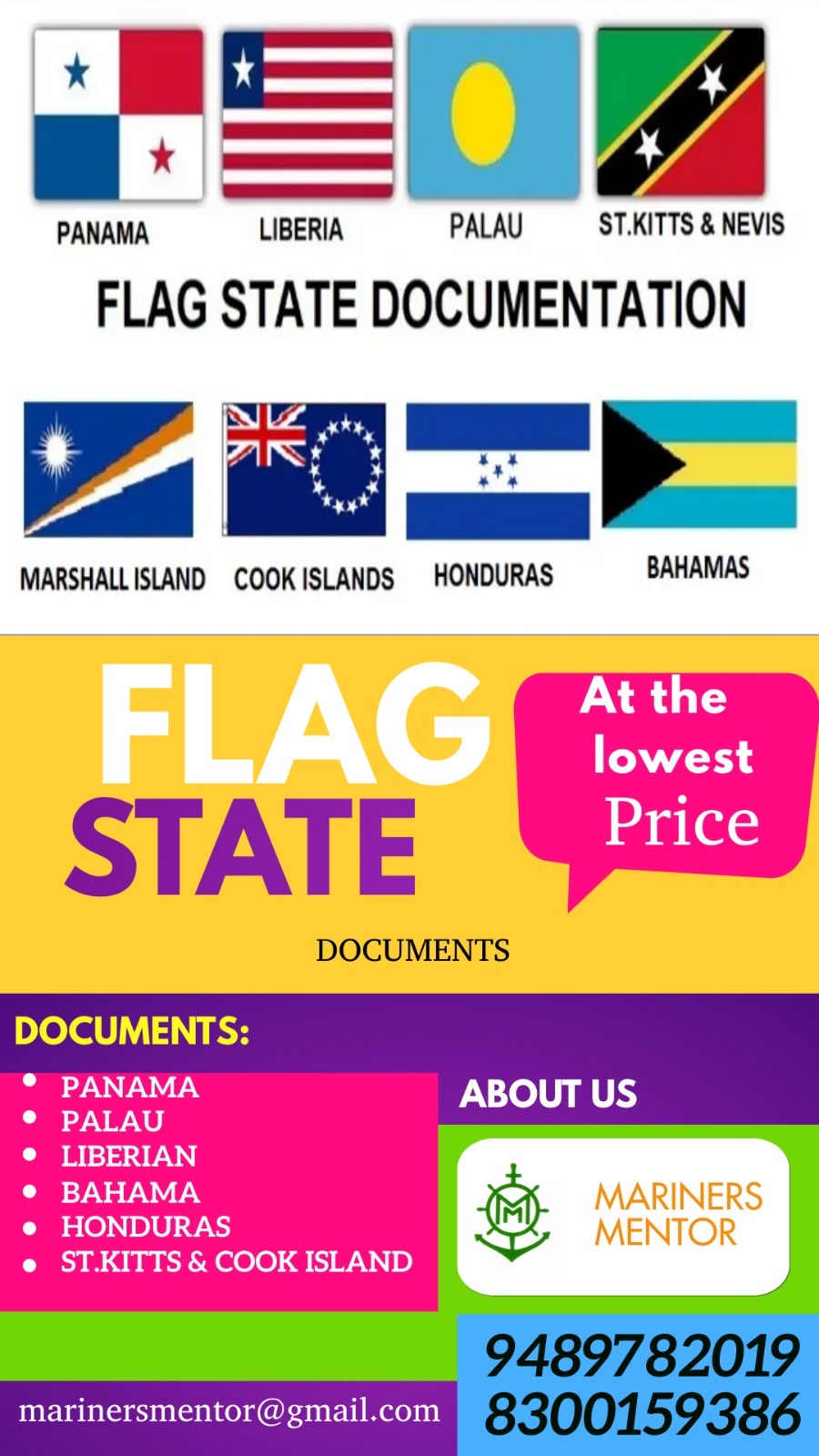 Flag State Documentation services