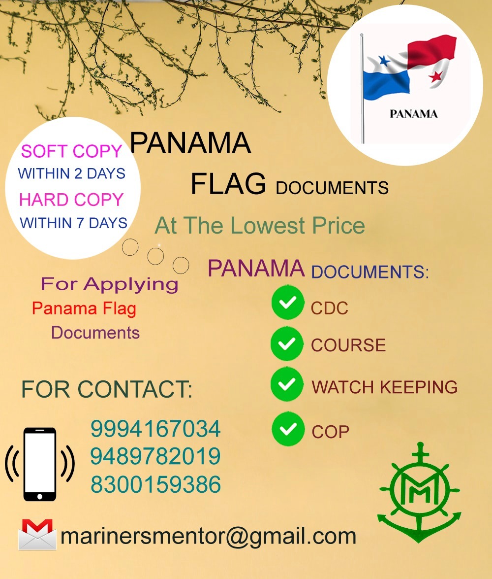 PANAMA FLAG DOCUMENTS apply in Mariners Mentor