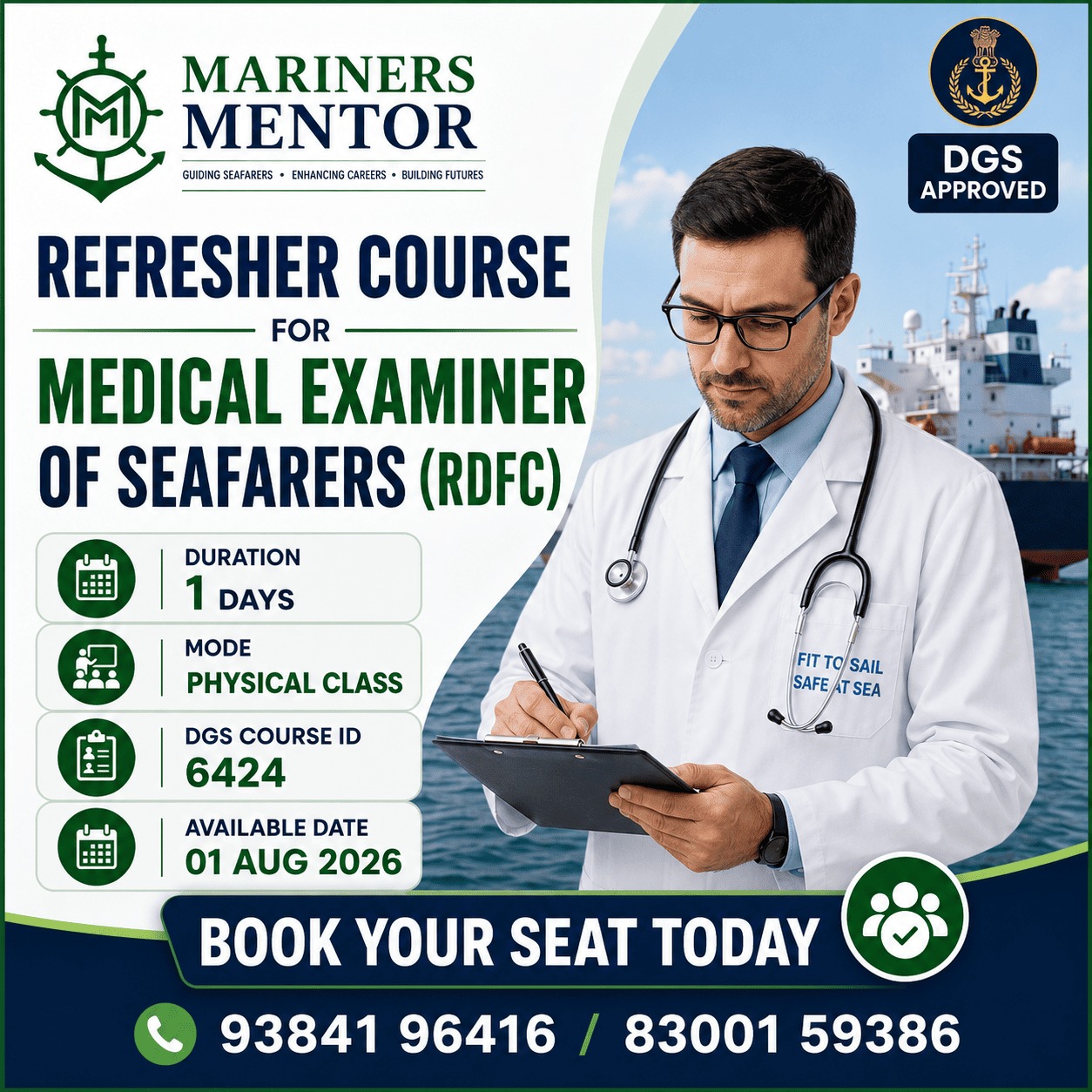 Refresher Courses & Medical Examiner of Seafarers
